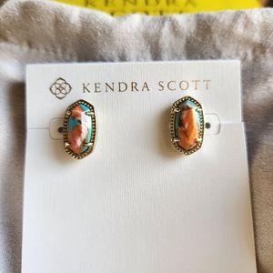Ellie earrings GOLD BRZ VND TURQUOISE RED OYSTER Kendra Scott